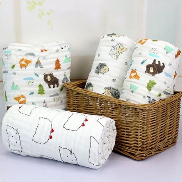 6 Layer Muslin Blanket (Kitty!) Reusables And More