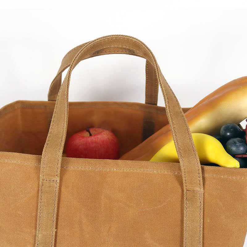 Waxed Canvas Grocery Bags Reusables And More